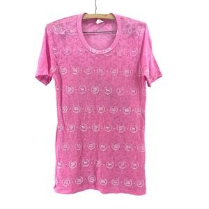 Victoria's Secret PINK T-Shirt Womens M Pink Logo Graphic Barbiecore McBling Y2K
